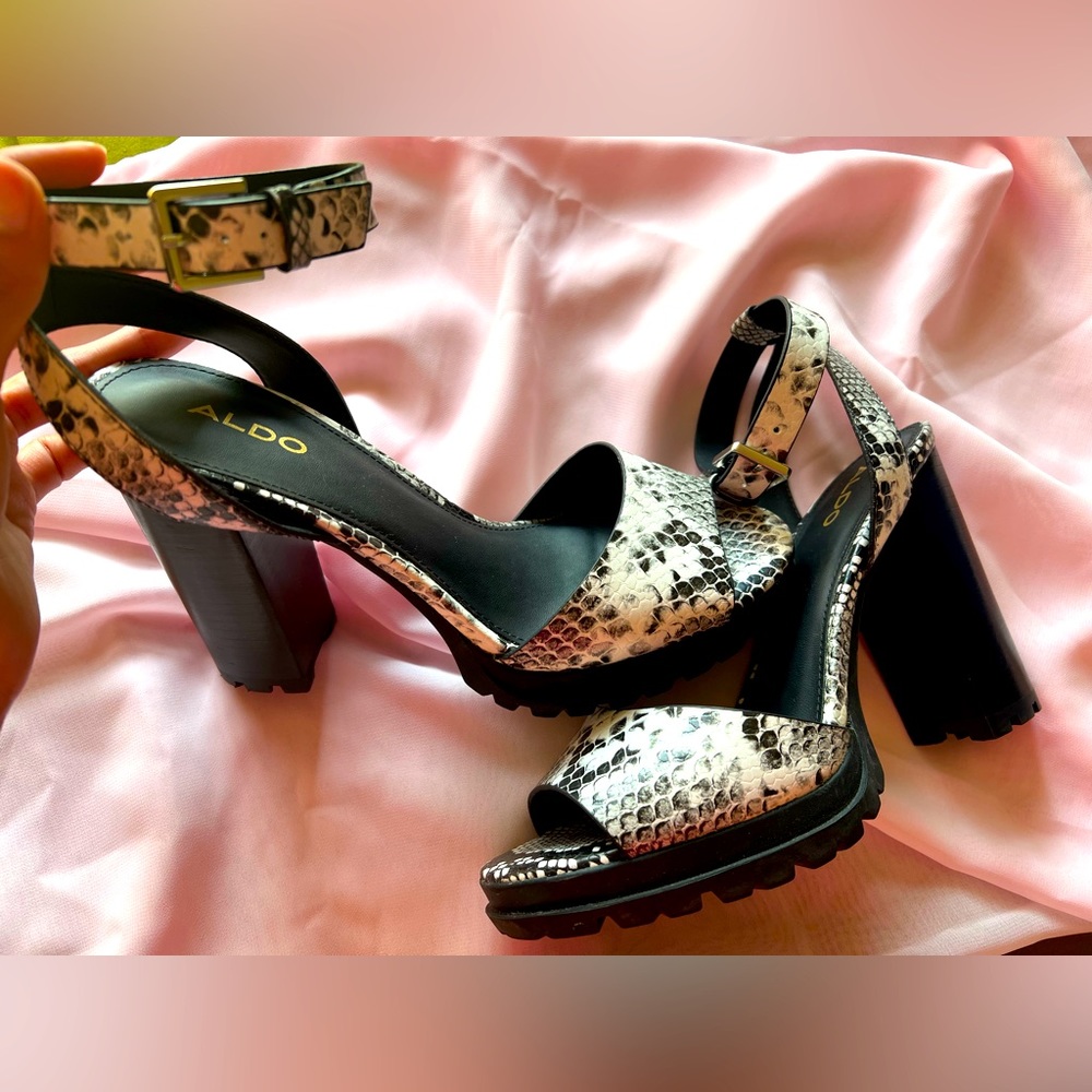 ALDO Snake Print Platform Heel